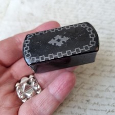 Tabatière Ancienne Papier Mâché Napoléon III XIXè Victorian Snuffbox