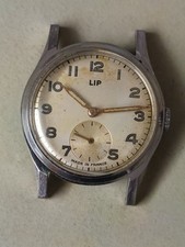 Ancienne Montre Lip Mecanique Acier Avec Petite Aiguille