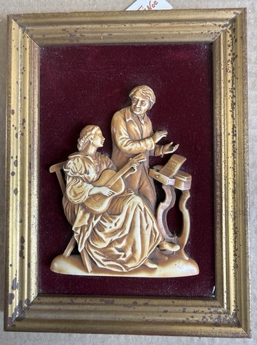 Tableau bas relief sculpté - bas-relief,