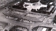 ANCIENNE PHOTO AÉRIENNE de ROGER HENRARD  " PARIS FETE NATIONALE " 14 JUILLET 52