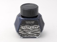 ANCIEN FLACON - BOUTEILLE D'ENCRE - ENCRE NOIRE BLACK INK - WATERMAN PARIS