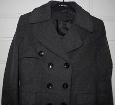 Manteau  CAROLL 40 gris anthracite avec cachemire