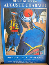 Affiche Du MUSEE DE REGION GRAVESON exposition A.CHABAUD.1995.
