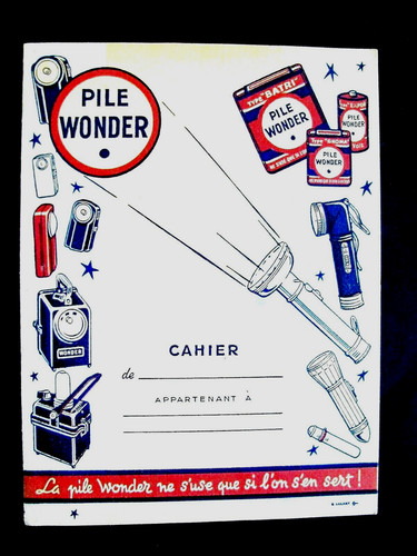 Ancien protège cahier - ,