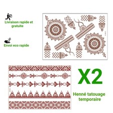 tatouage henné temporaire henné oriental mehendi naturel facile à utiliser