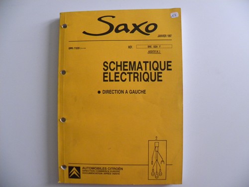 Manuel atelier citroen saxo - manuel,