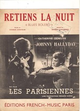 partition JOHNNY HALLYDAY : retiens la nuit
