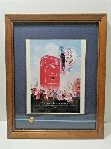 Coca cola framed picture - cola,