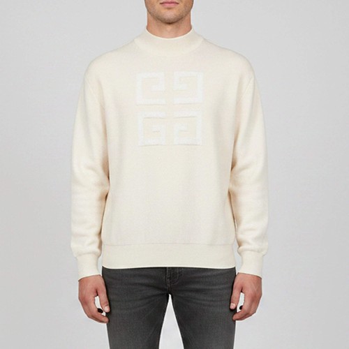 Pull tricoté givenchy - pull, cream