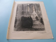 DESSIN DE PRESSE L'EGLISE OUVERTE MAROEUIL 12-1914 PAUL JOUVE 