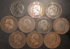 Napoléon III - lot de x10 5