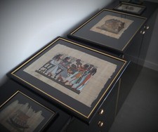 Paire de papyrus encadrés