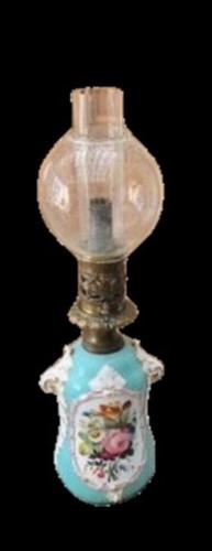 Lampe huile porcelaine - en,