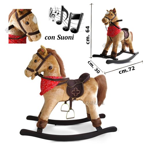 Cheval bascule bois avec - à,