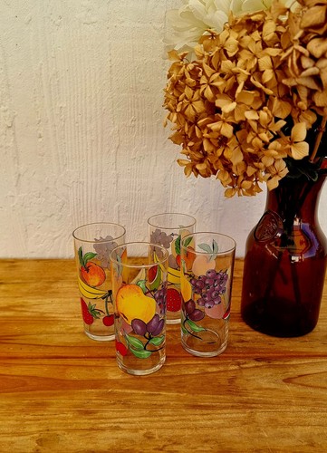 Lot verres vintage décor - lot, de