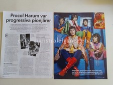 Procul Harum Gary Brooker Robin Trower clippings Sweden