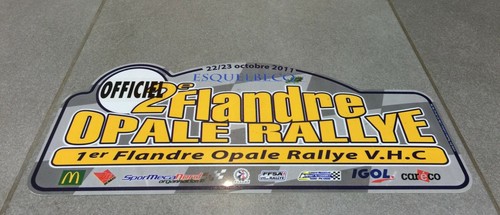 Plaque pvc rallye flandre - plaque,