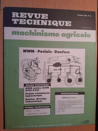 Mwm moteur d308 - d325, d327