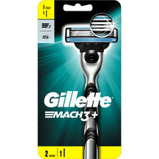 Starter Pack Rasoir Gillette MACH3+ avec 2 recharges de LAME Rasage HOMME Mach 3