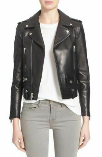 Blouson motard noir - , en