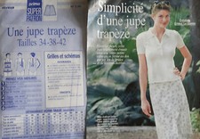 PATRON JUPE TRAPEZE TAILLE 34