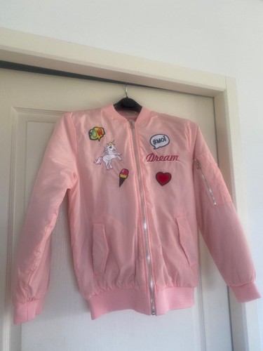 Blouson fille rose - , (licorne)