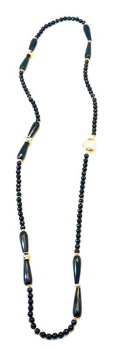 Collier onyx facettes - collier,