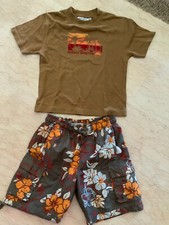 OKAÏDI CLUB MED: RAVISSANT ENSEMBLE GARÇON MAILLOT SHORT T-SHIRT 5 ANS, NEUF