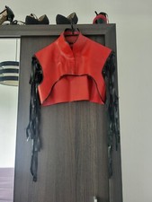 Boléro Latex Rouge Noir TU Fetish