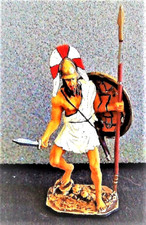 Chef Spartiate – Plomb peint EK Castings - Antiquité       EKA001