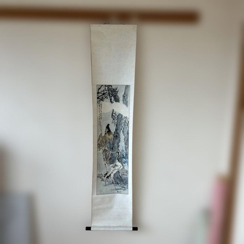 Peinture encre grue - peinture, l'encre
