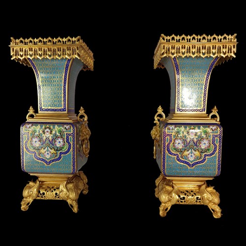 Pair japonisme cloisonné - pair, of
