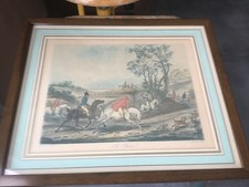 GRAVURE ESTAMPE VERNET CHASSE LITHOGRAPHIE ART 