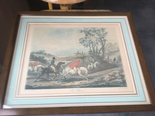Gravure estampe vernet chasse - gravure,