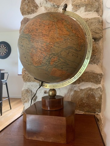 Ancien globe terrestre avec - globe,