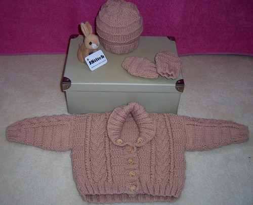 Cardigan chapeau bébé - cardigan,