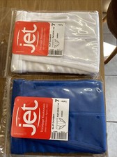 Taille 7, Lot 2 Slips Ouverts Jet Tricotage Toulousin Coton, 1 Blanc Et 1 Bleu