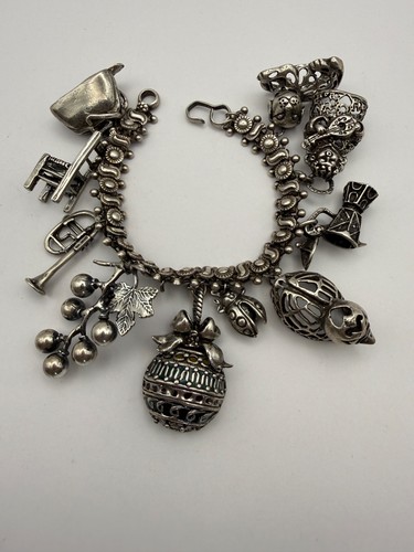 Ancien bracelet breloques - ancien,