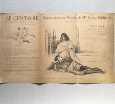 Rachilde — Volupté — lithographie originale Charles LÉANDRE — Le Centaure — 1896