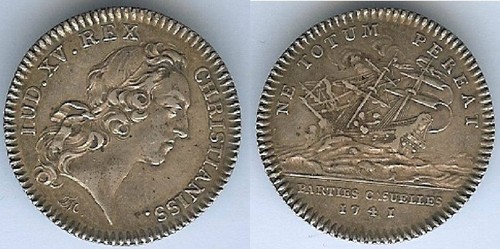 Jeton présence louis xv - présence,