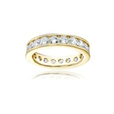 Bague En Argent Plaqué Or 925