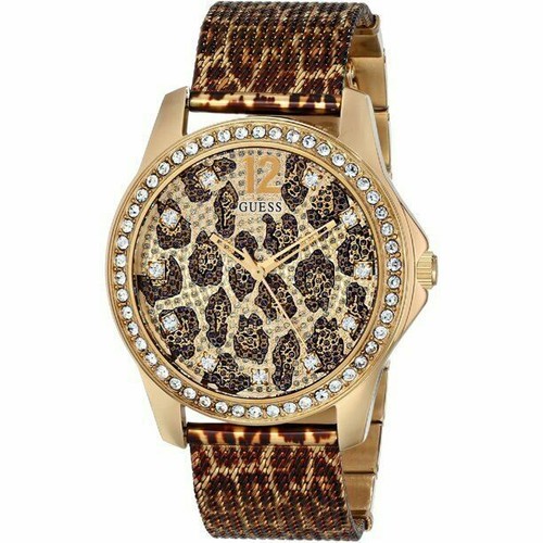 Guess gold tone watch animal - guess,