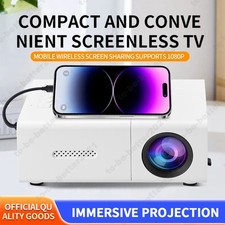 Mini projecteur multimédia TFT LED Full HD 1080P Home Cinema avec télécommande