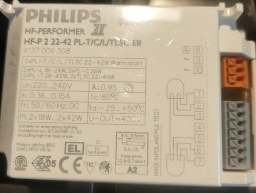 Ballast philips 2 - -p, 22-42