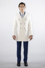 Manteau croisé sur mesure en