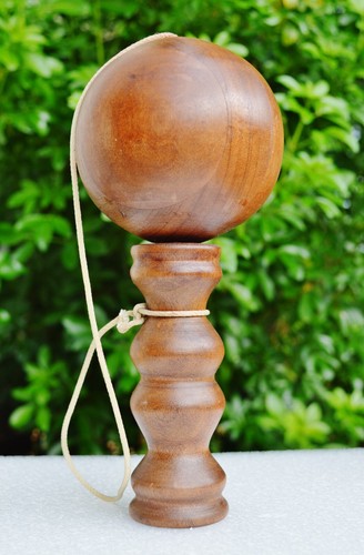 Ancien bilboquet bois h - bilboquet,