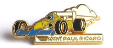 Pin's F1 CIRCUIT PAUL RICARD JAUNE Signé: Arthus Bertrand Paris Vintage #5/17