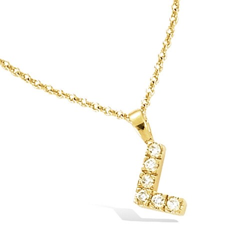 Collier pendentif alphabet - collier, "pendentif