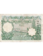 Tunisie 50 Francs - 14-04-1937
