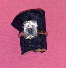 bague or blanc 18 carats aigue marine